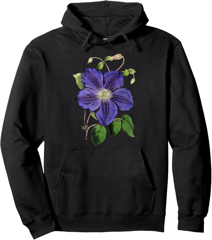 Vintage floral flower botanical Pullover Hoodie