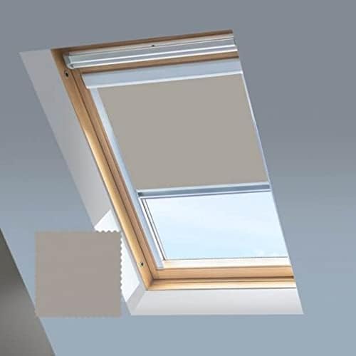Classic Roof Blinds für Dakstra und Rooflite Dachfenster, Verdunkelungsrollo, Hellgrau (M6A), M6A