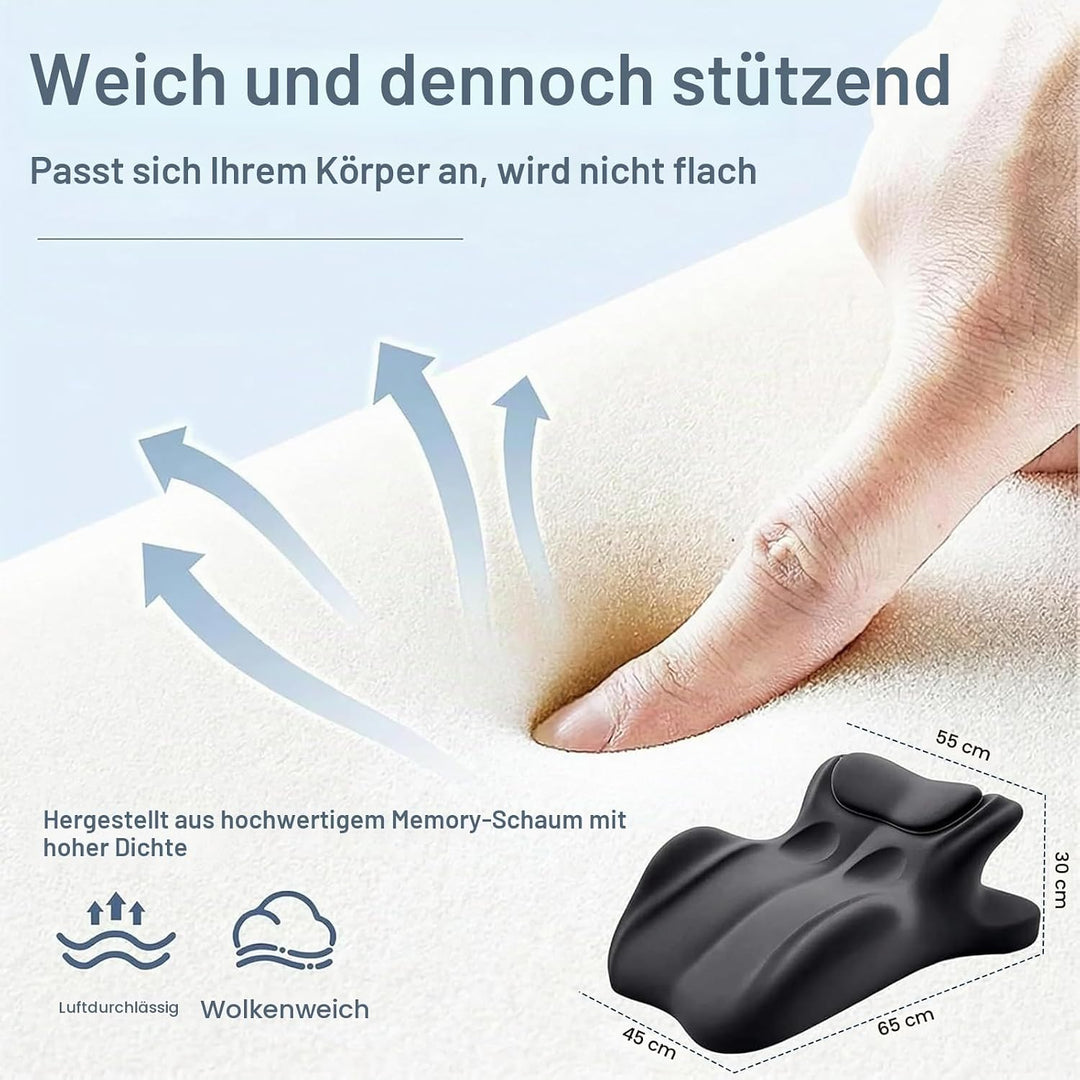 27 ° Paarkissen, Ergonomisches Kissen, Stützkissen für Wirbelsäule und Rücken, Rückenkissen für Mehr
