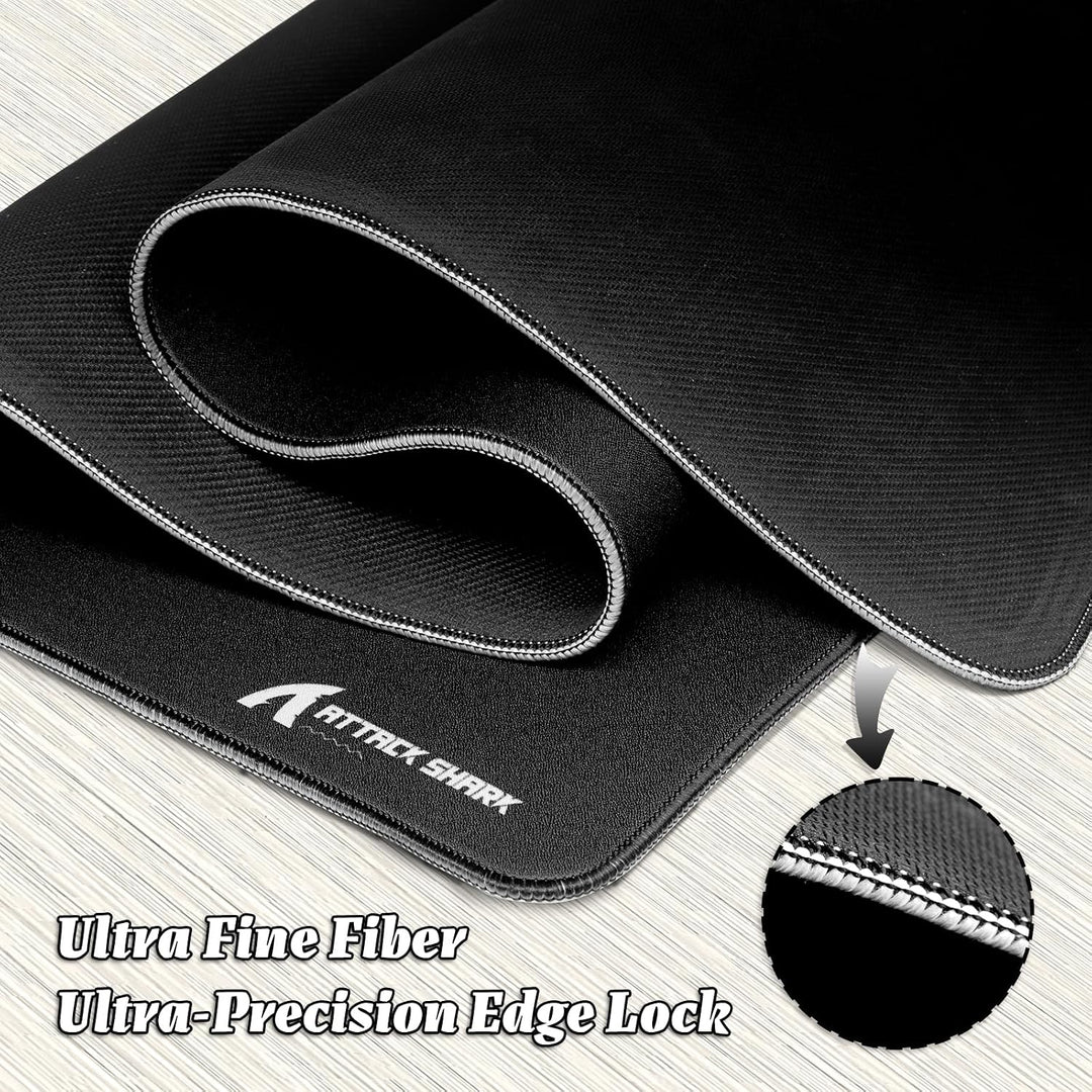 ATTACK SHARK CM02PRO E-Sport-Gaming-Mauspad, strapazierfähiges, grossformatiges Mauspad mit wasserab