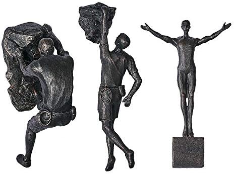 WJBABJ Klettern Charakter Charakter skulptur Wand hängen Hintergrund Wand Outdoor Sport Dekoration K