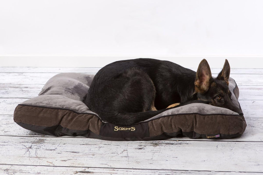 Scruffs 1160 Chester Hunde Kissen, M, grau Grau M 82 x 58 x 6 cm, Grau M 82 x 58 x 6 cm