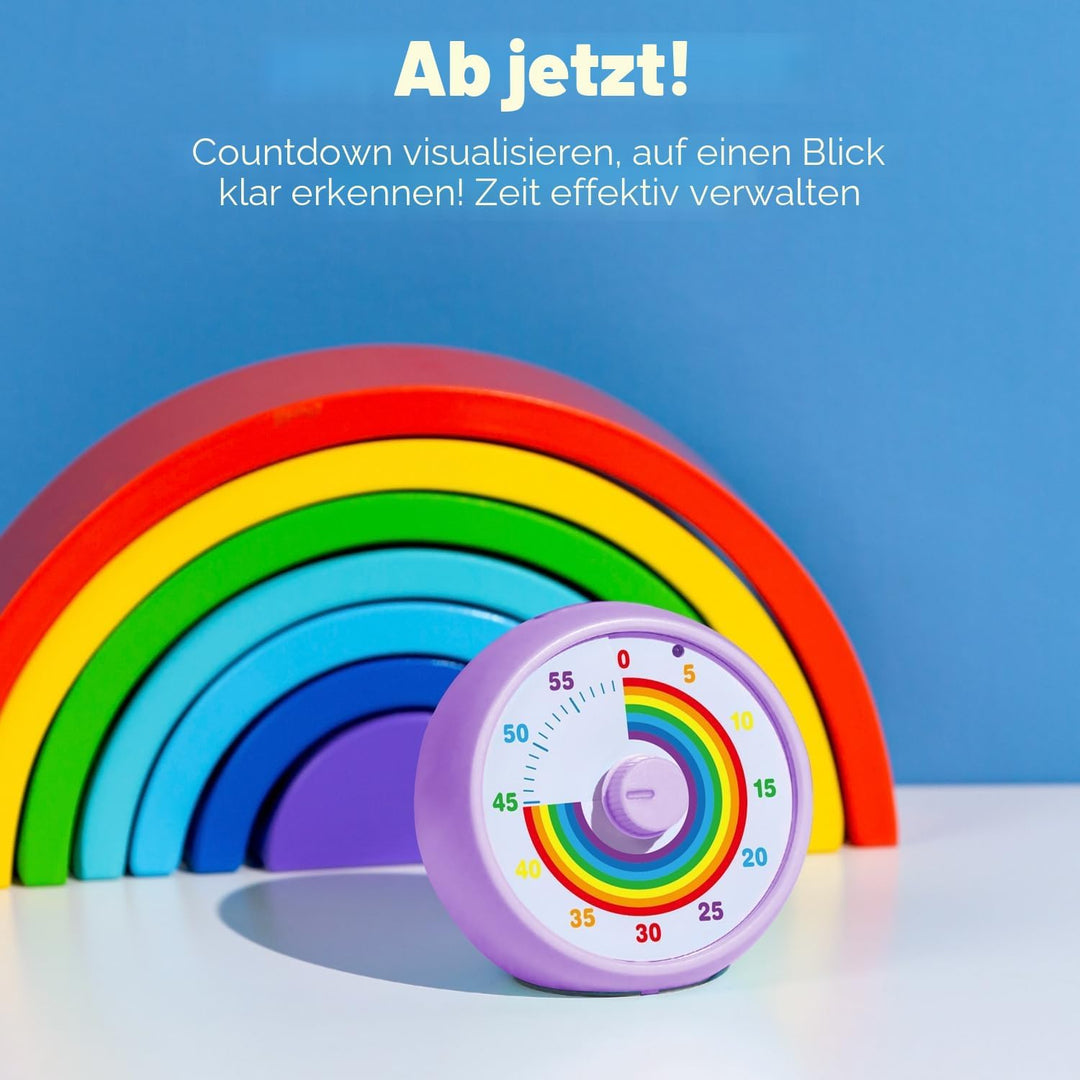 Visueller Timer für Kinder, 60-Minuten Countdown für Klassenzimmer Büro Küche, Schreibtisch Kinder Z