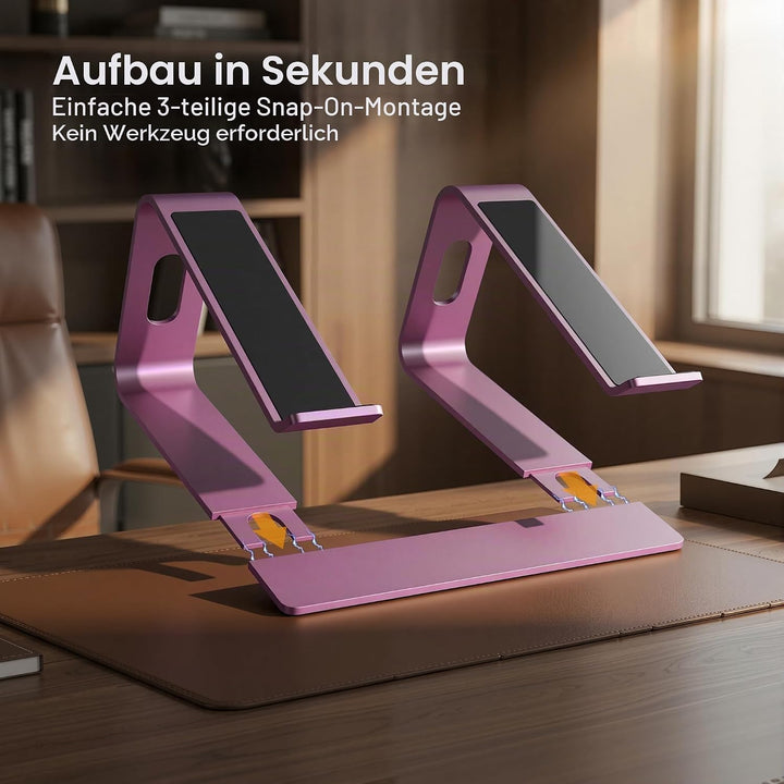 SOUNDANCE Laptop-Ständer, Aluminium-Computer-Erhöhung, ergonomischer Laptop-Ständer für den Schreibt