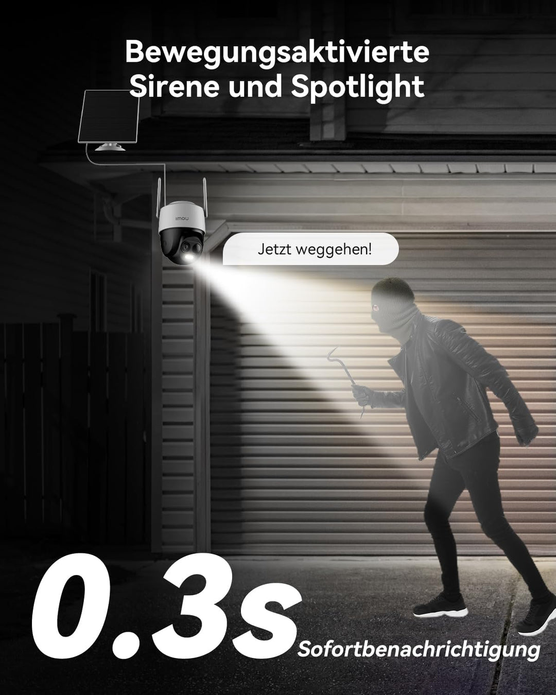 Imou 3K/5MP Solar Überwachungskamera Aussen Akku, All-in-One-Design, 2Pack 5mp 2pack, 5mp 2pack
