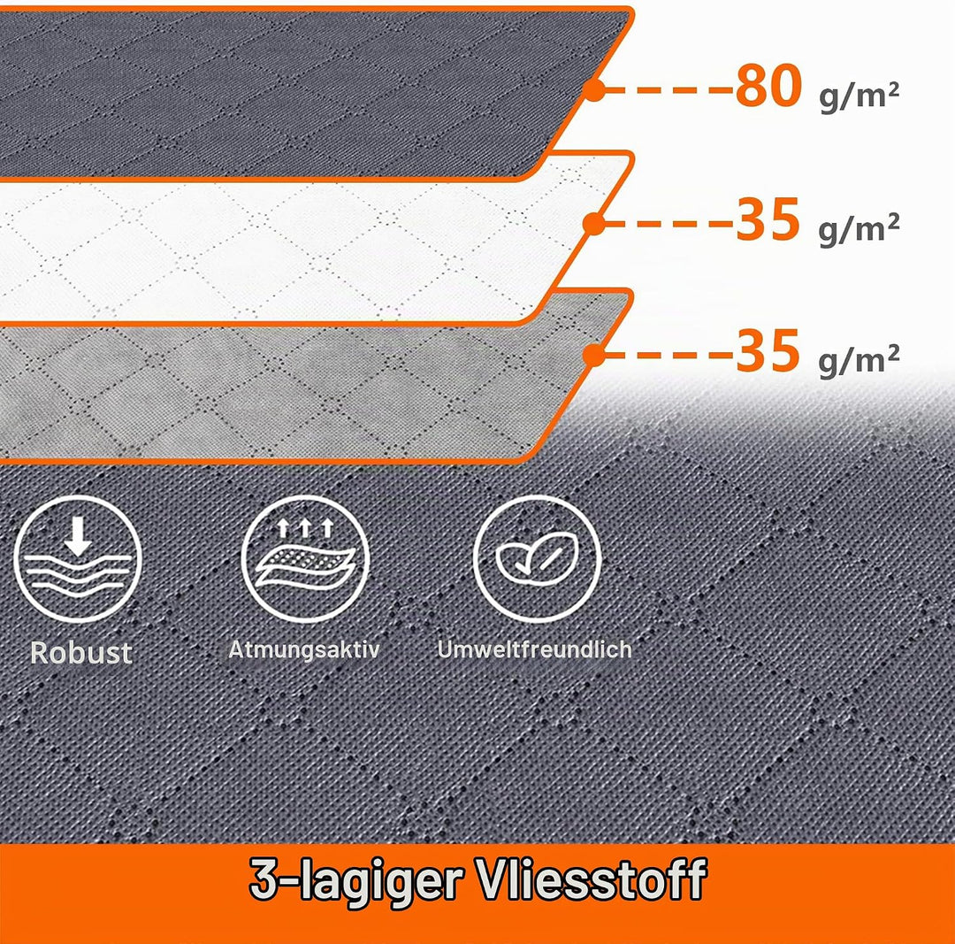 Vieshful 6 Stück Faltbare Aufbewahrungstasche 35L Durchsichtige Fenster Tragegriffe Unterbett Ideal