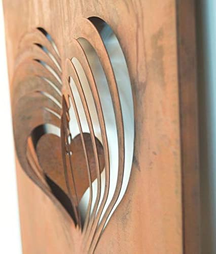 K&amp;L Wall Art Antike Edelrost Gartenstecker Willkommen Roststecker Feng Shui Gartenstele Herz Rost De