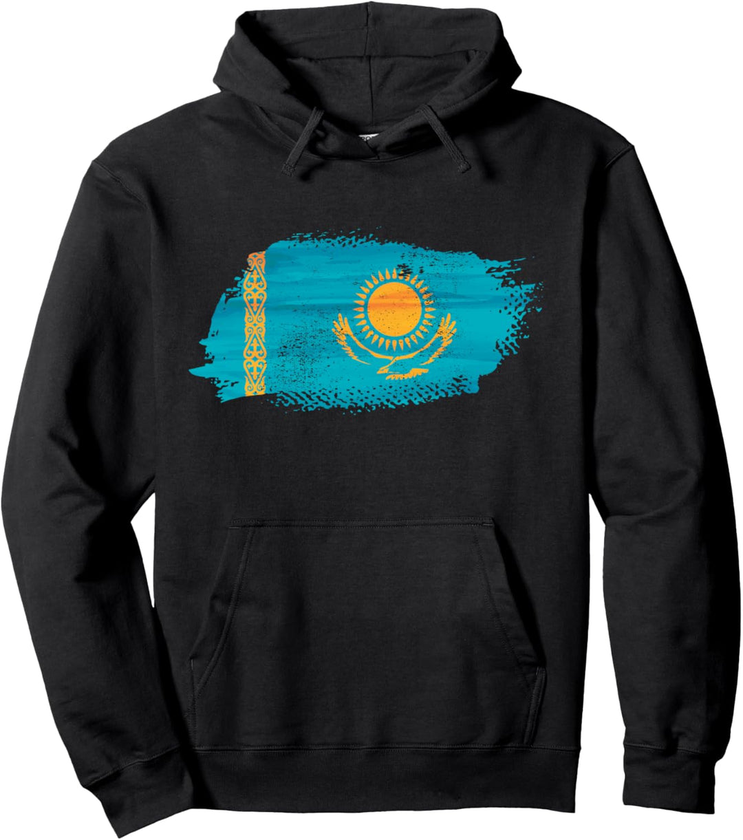 Kasache Kasachstan Flagge Pullover Hoodie