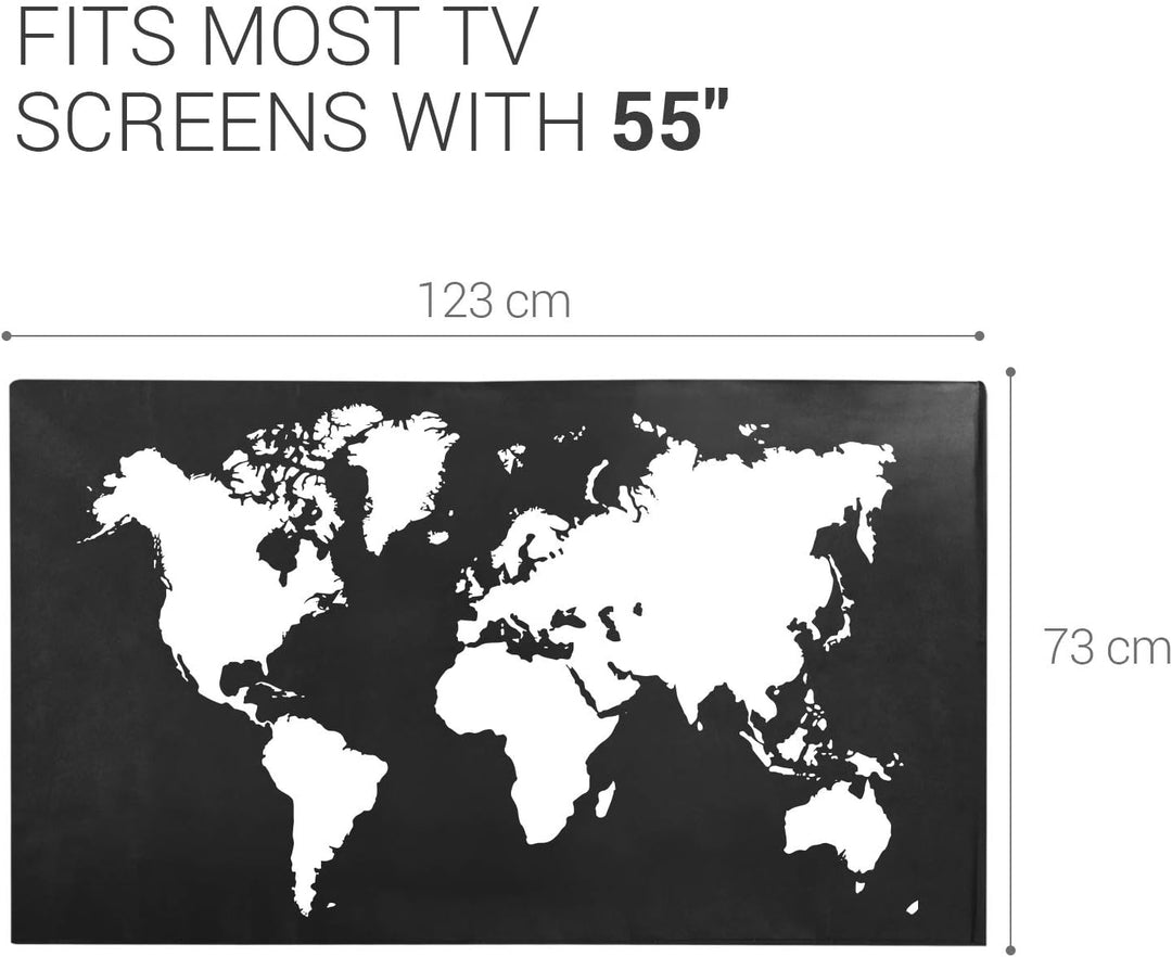 kwmobile 55" TV Abdeckung Indoor - Fernseher Hülle Bildschirmschutz Abdeckung - TV Bildschirm Staubs