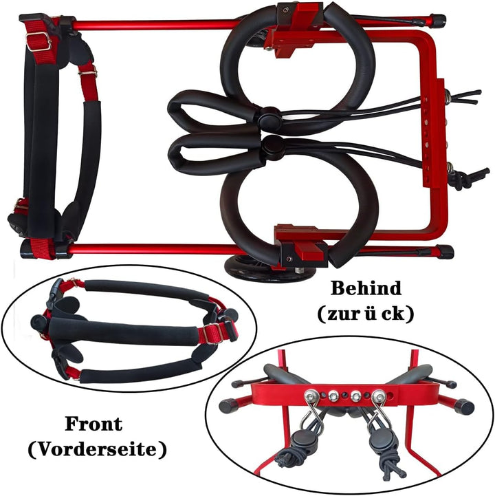 KAJILE Verstellbarer 2-Rad-Hunderollstuhl, XXXS-2 Grösse für die Rehabilitation der Hinterbeine von