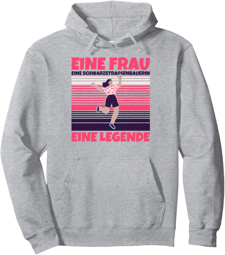 Schwarzstrassenbauerin lustig - Eine Frau, eine Schwarzstrasse Pullover Hoodie