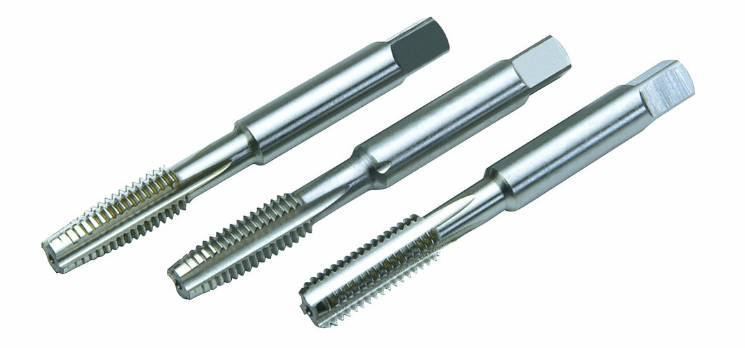 Volkel 814/036S HSS-Gewindebohrer-Set, 3-teilig, fein, metrisch, 10 mm x 1,0