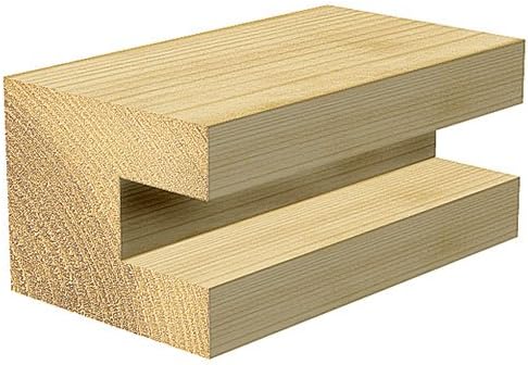 Trend Fräser für Rahmen/Türen mit anschwellendem Streifen, 15 mm x 6,4 mm (1/4 Zoll)