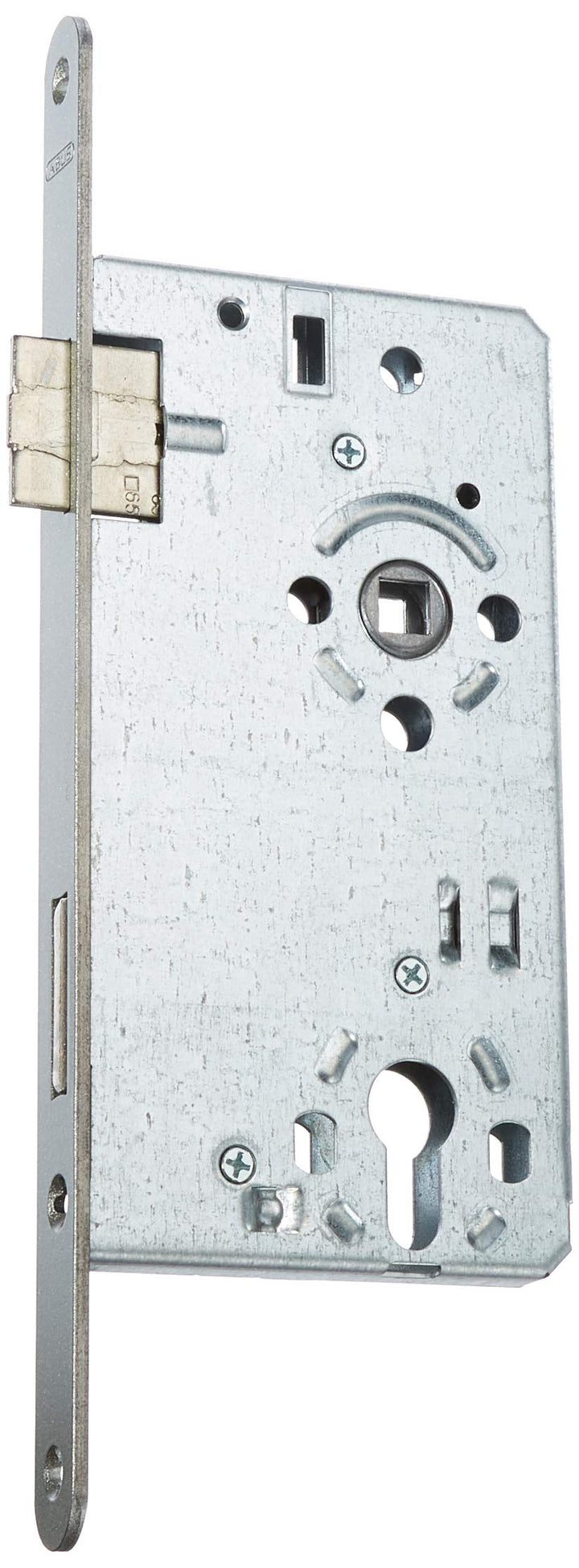 ABUS - Einsteckschloss für Haustüren ESHT PZ R S 65 92 20-61734, Silber DIN Rechts Silber, DIN Recht