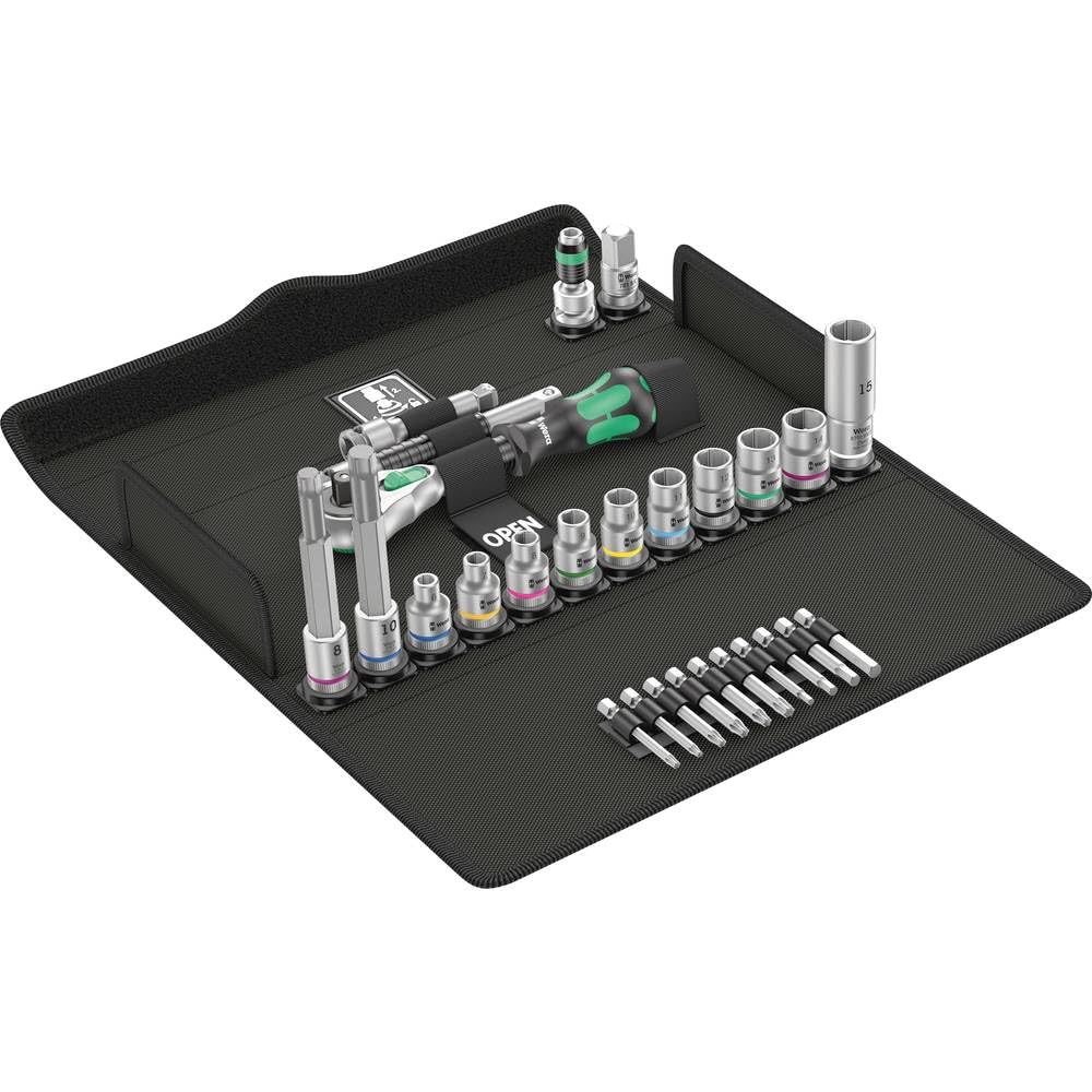 Wera 05004175001 Bicycle Set 7, 3/8" Knarren Satz, 27-teilig 3/8 Knarren Satz, 27-teilig Bicycle Set
