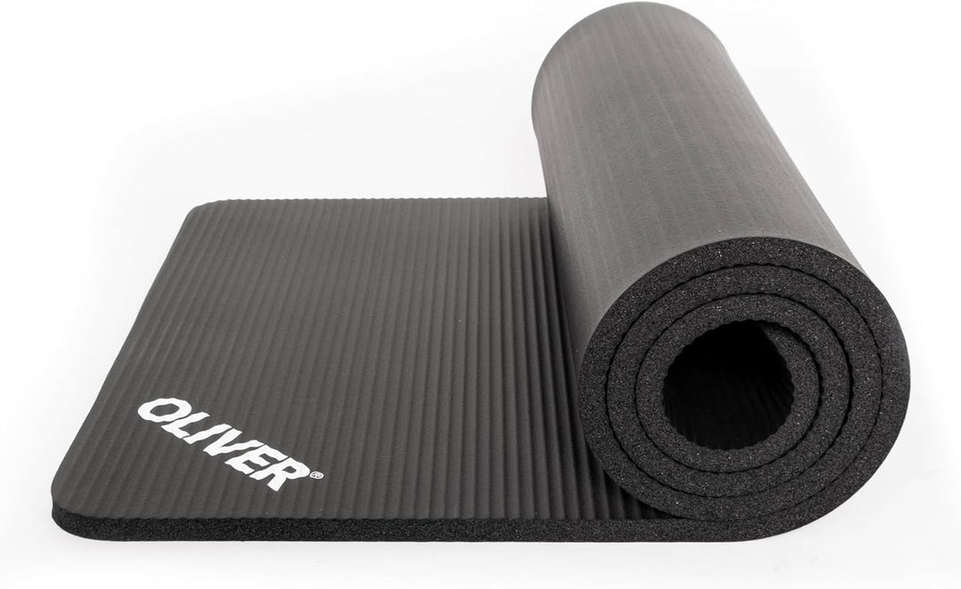 OLIVER Premium Gymnastikmatten 10er Spar-Set Anthrazit 180 x 60 x 1, Anthrazit 180 x 60 x 1