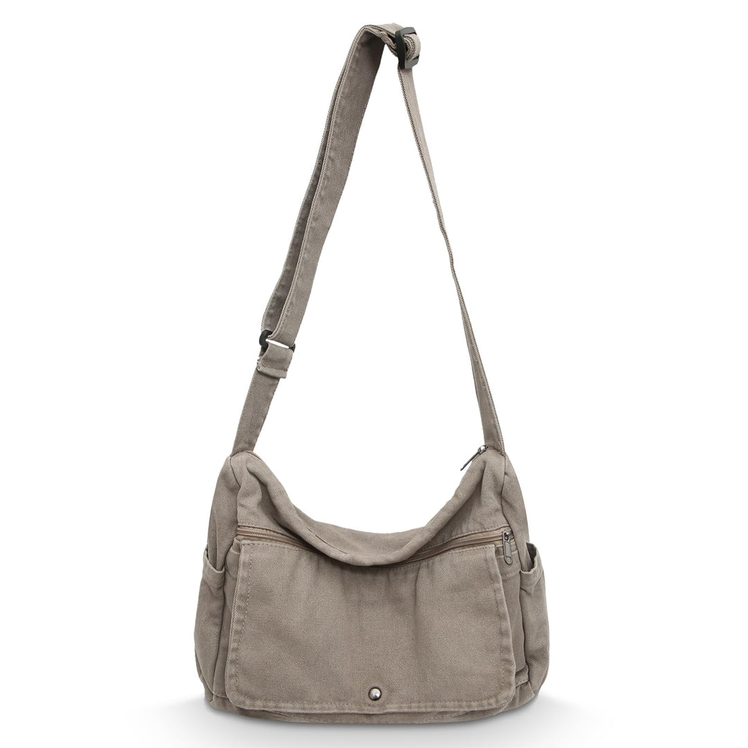 X SIM FITNESSX Canvas Umhängetasche Unisex Schultertasche Messenger Bag aus Oxford-Stoff für Alltag,
