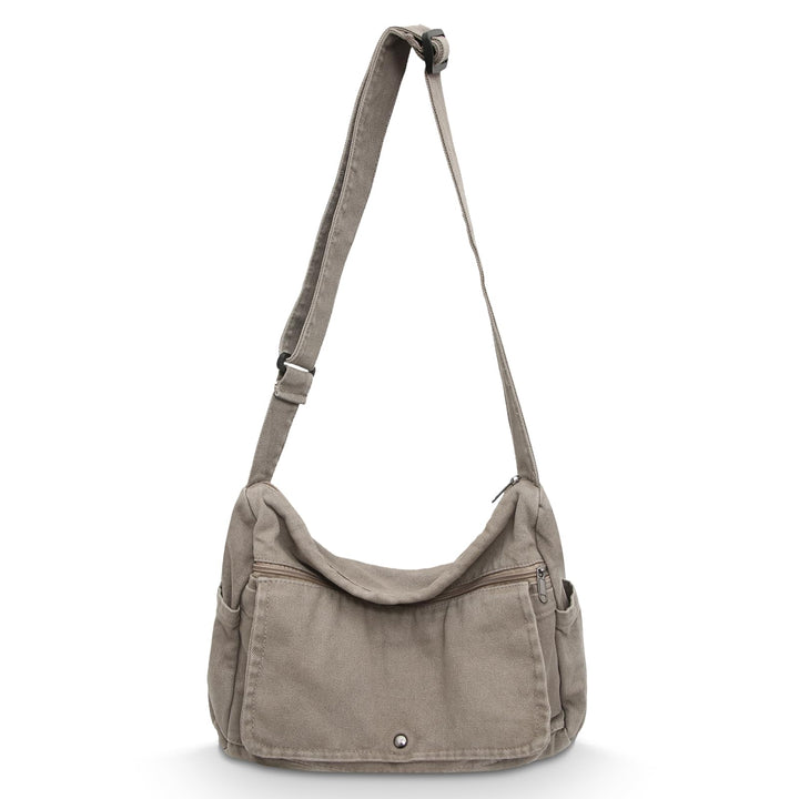 X SIM FITNESSX Canvas Umhängetasche Unisex Schultertasche Messenger Bag aus Oxford-Stoff für Alltag,