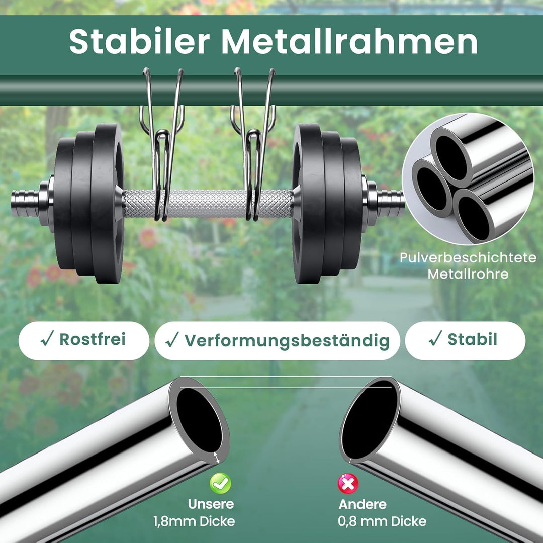 RELAX4LIFE Rasen Nivellierrechen, 75 x 25 cm, Rasenrechen Metall, Rechen Garten mit 170 cm Stiel, Le