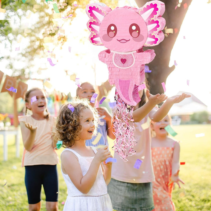 WERNNSAI Axolotl Pinata – Rosa Fisch Cartoon Reptilien für Party Deko, Axolotl