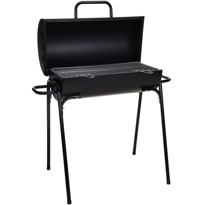 barbecue auf Rädern schwarzer Stahl 60 x 30 x 70 cm