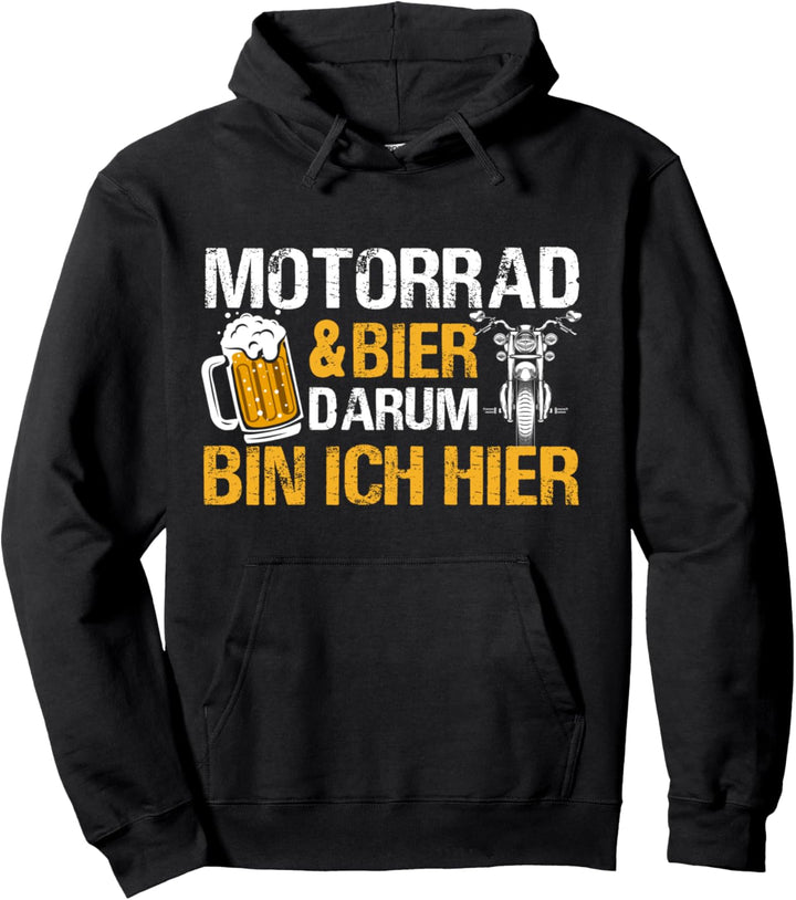 Motorrad Bier Biker Pullover Hoodie