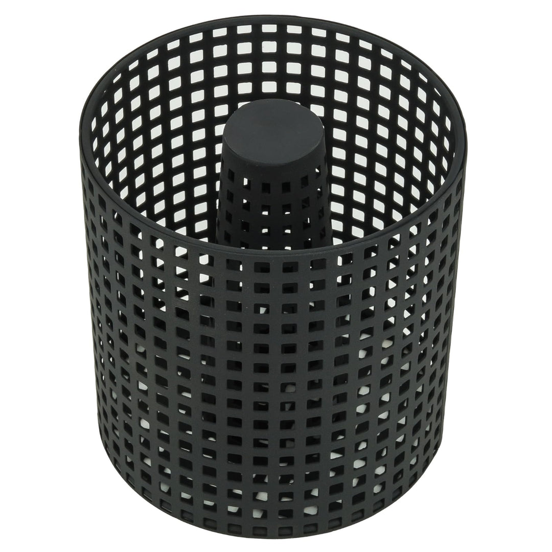 VALO Pelletskorb Ø 17 x H 18 cm - Schwarz - Stahl - Rund - Feuerfest - Effiziente Verbrennung