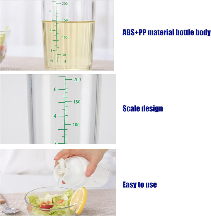 Salatdressing Shaker Behälter Ausgiesser Auslaufsicher Spülmaschinenfest BPA Frei Reise Hausgemachte