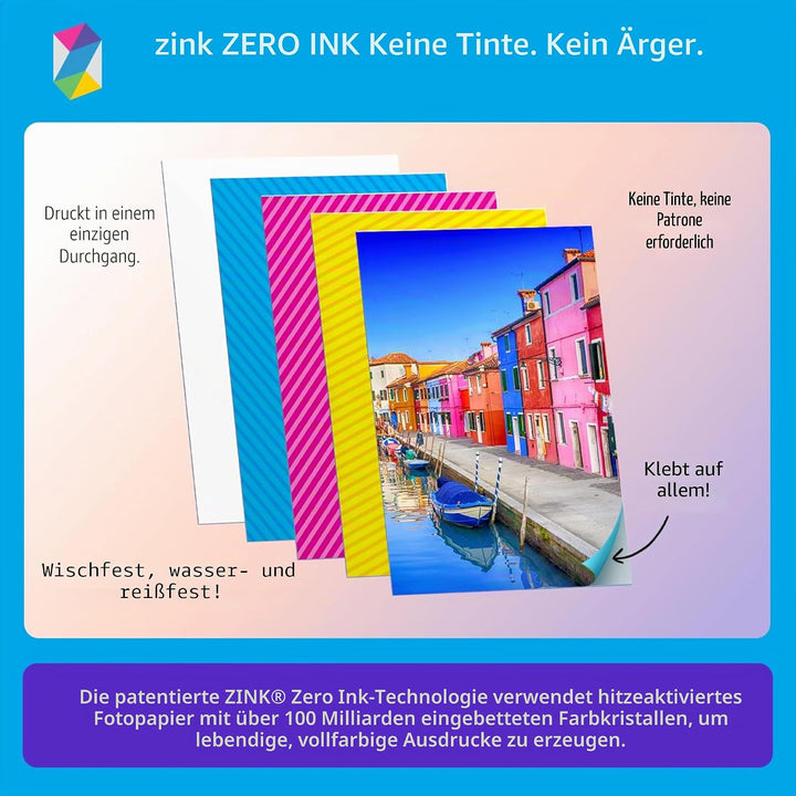 HP Sprocket tragbarer Instant-Fotodrucker, 5,1 x 7,6 cm, Blush Pink Rosa