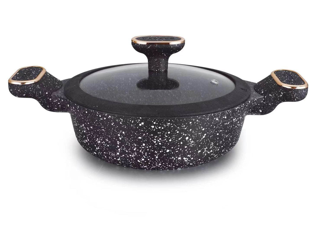 Antihaft Kochtopf mit Granit Keramikbeschichtung Durchmesser Keramik Design Kasan/Kazan (Bräter 28cm