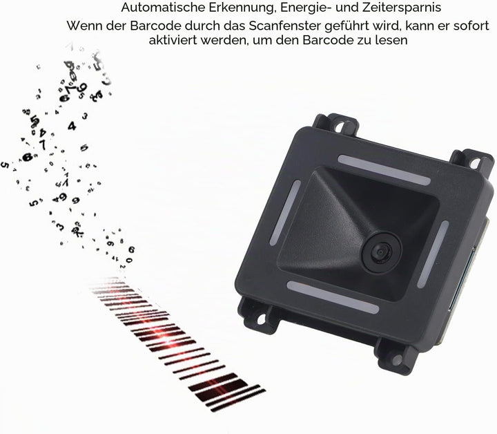 Eingebettete QR Code Scan Modul, EP8280NFC 1D 2D Mini USB Fixed Mount Scan Reader with NFC Reader, B