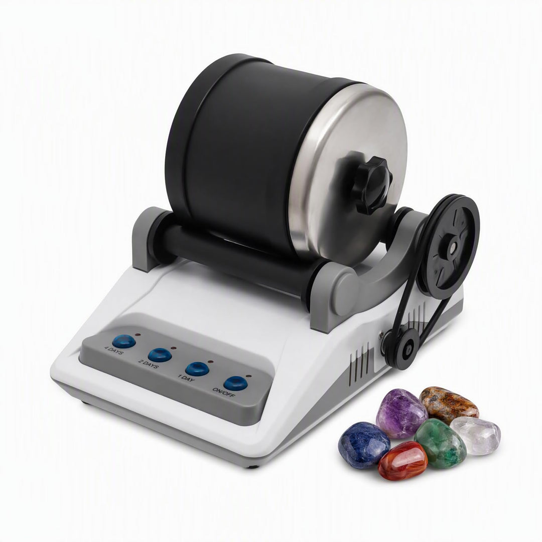 Steinpoliermaschine Rock Tumbler Set 3-Stufen 7-Tage-Timer für Kinder