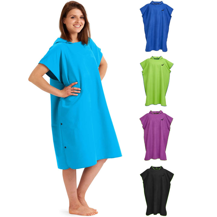 Fit-Flip Surfponcho, Umziehhilfe Damen &amp; Herren – kompakt und sehr leicht – Badeponcho, Umziehhilfe,