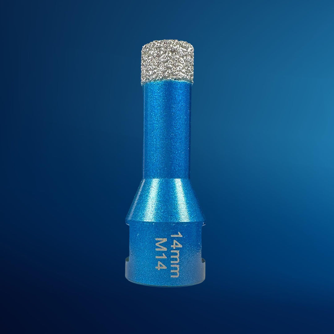 EDW Diamant Fliesenbohrer 14 mm x M14, Fliesenbohrkrone für Fliese, Wandfliese, Feinsteinzeug, Natur