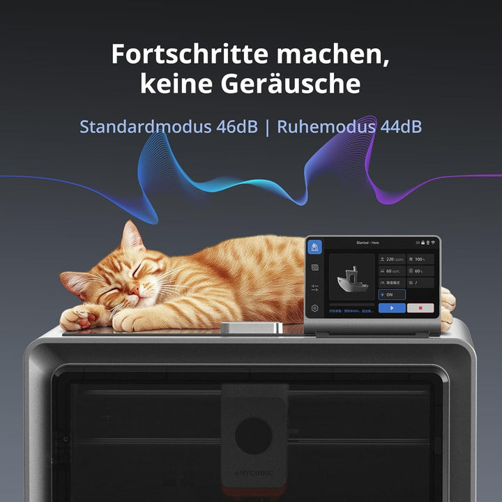 Anycubic Kobra S1 Combo 3D-Drucker Mehrfarbig, 600mm/s Hochgeschwindigkeitsdruck, Trocknen beim Druc