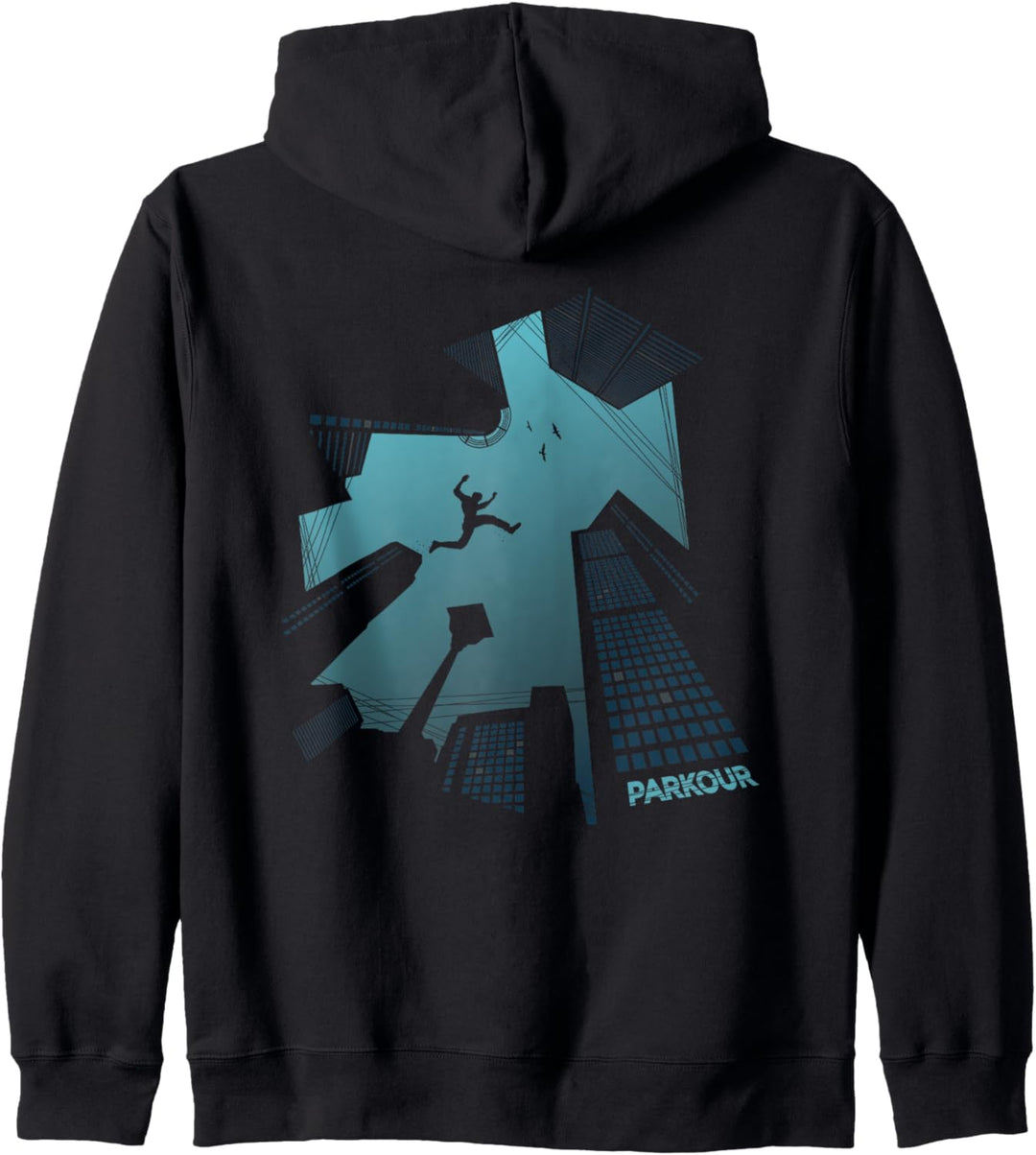 Backprint Parkour Runner Kapuzenjacke