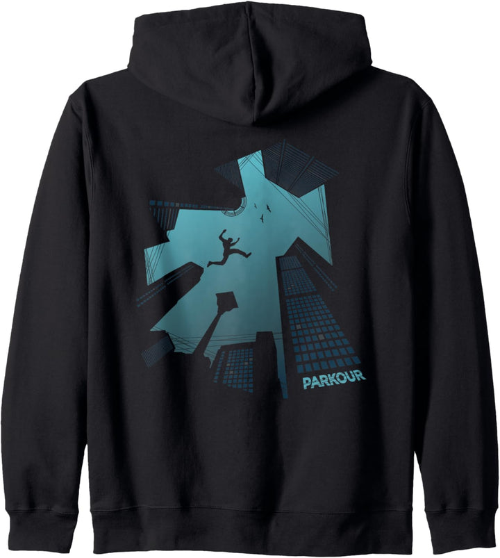 Backprint Parkour Runner Kapuzenjacke