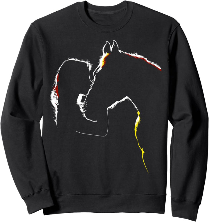 Pferd Mädchen Pferde Sweatshirt