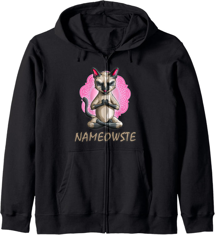 Nette Nameowste Lustige Yoga Katze Namaste Workout für Katze Kapuzenjacke