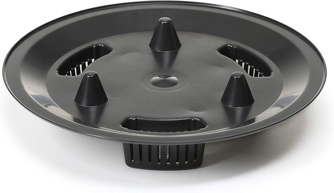 MELTOM Blumentopf mit Füssen Ø 29 cm Grün Übertopf mit Drainageboden Grün M - 29 cm, Grün M - 29 cm