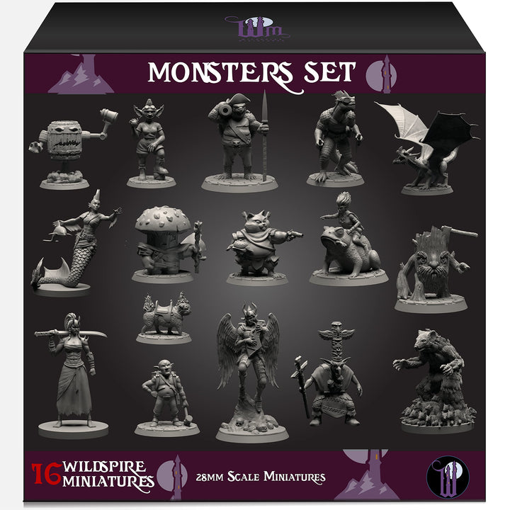 Wildspire Monsters Pack für DND Miniatures Booster 16 Minis
