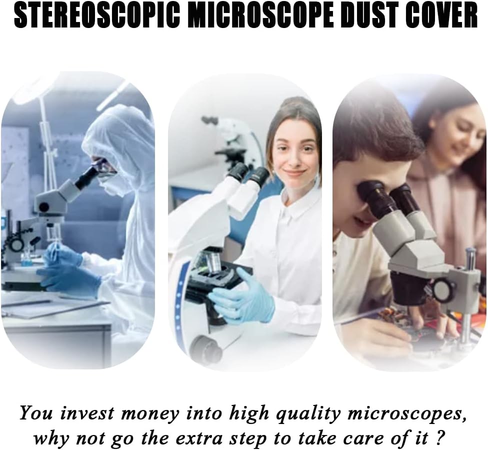 Mikroskop-Staubschutz, passend für mittelgrosse bis kleinere Mikroskope, Laborobjektiv-Instrumente,