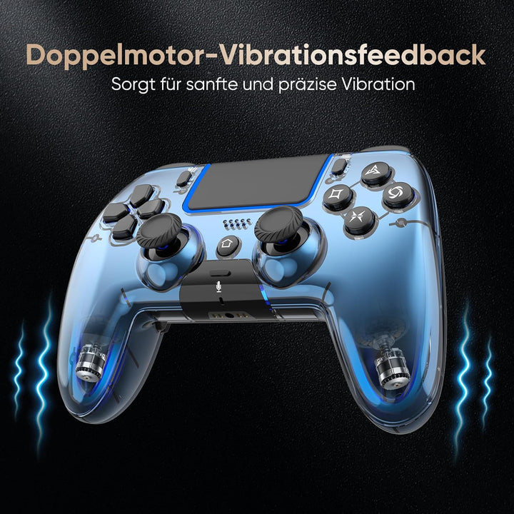 BETMI Wireless Controller für PS5, Pro/Slim/MAC/Steam Deck/PC, Hall-Effekt-Joystick, Doppelvibration