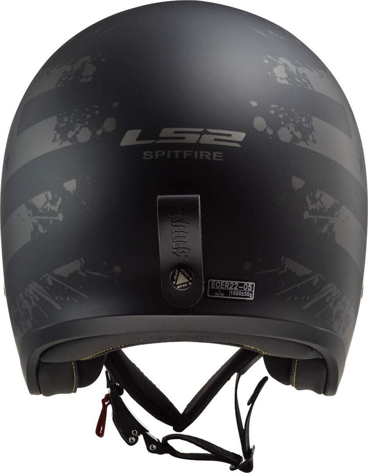LS2, Jethelme motorrad Spitfire Black Flag, L L Schwarz, L Schwarz