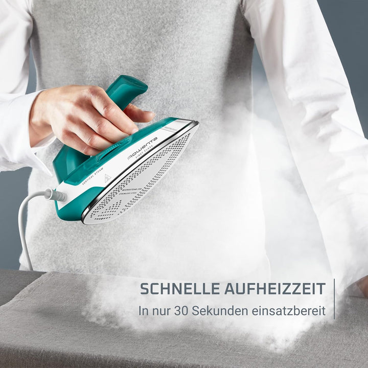 Rowenta First Class Reise-Dampfbügeleisen, klappbares Reiseformat, 45 g/Min. extra Dampfstoss, kompa