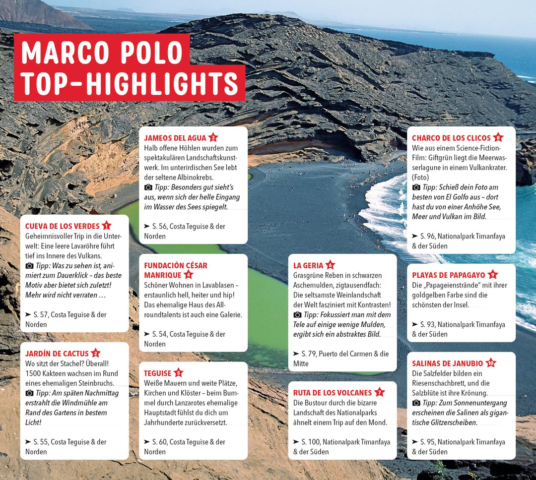 Marco Polo Reiseführer Lanzarote: Reisen mit Insider-Tipps. Inklusive kostenloser Touren-App, Tasche