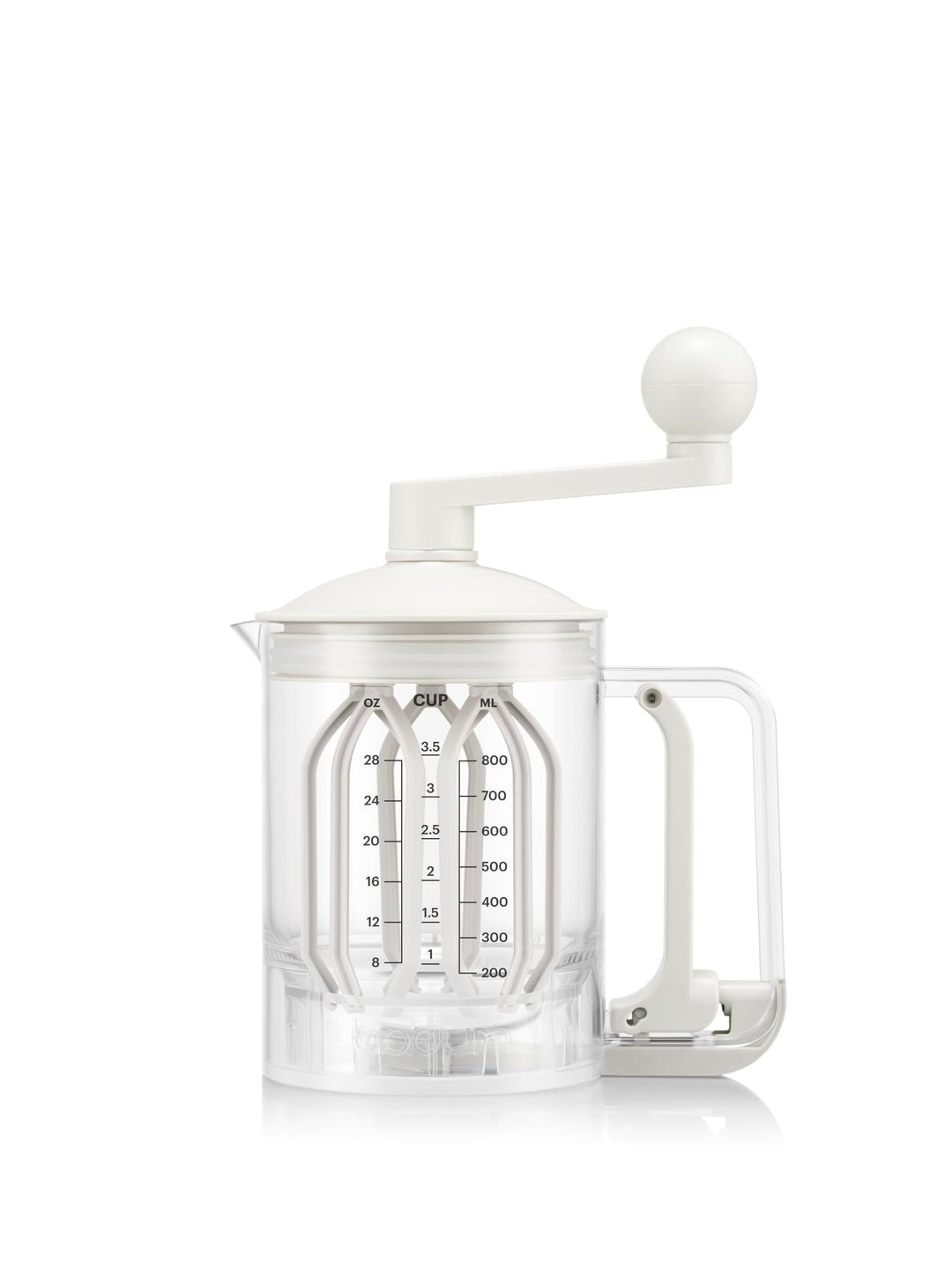 Bodum Pancake Teigmixer &amp; Spender BISTRO Weiss – Integrierte Messfunktion – Einfaches Ausgiessen, Ro