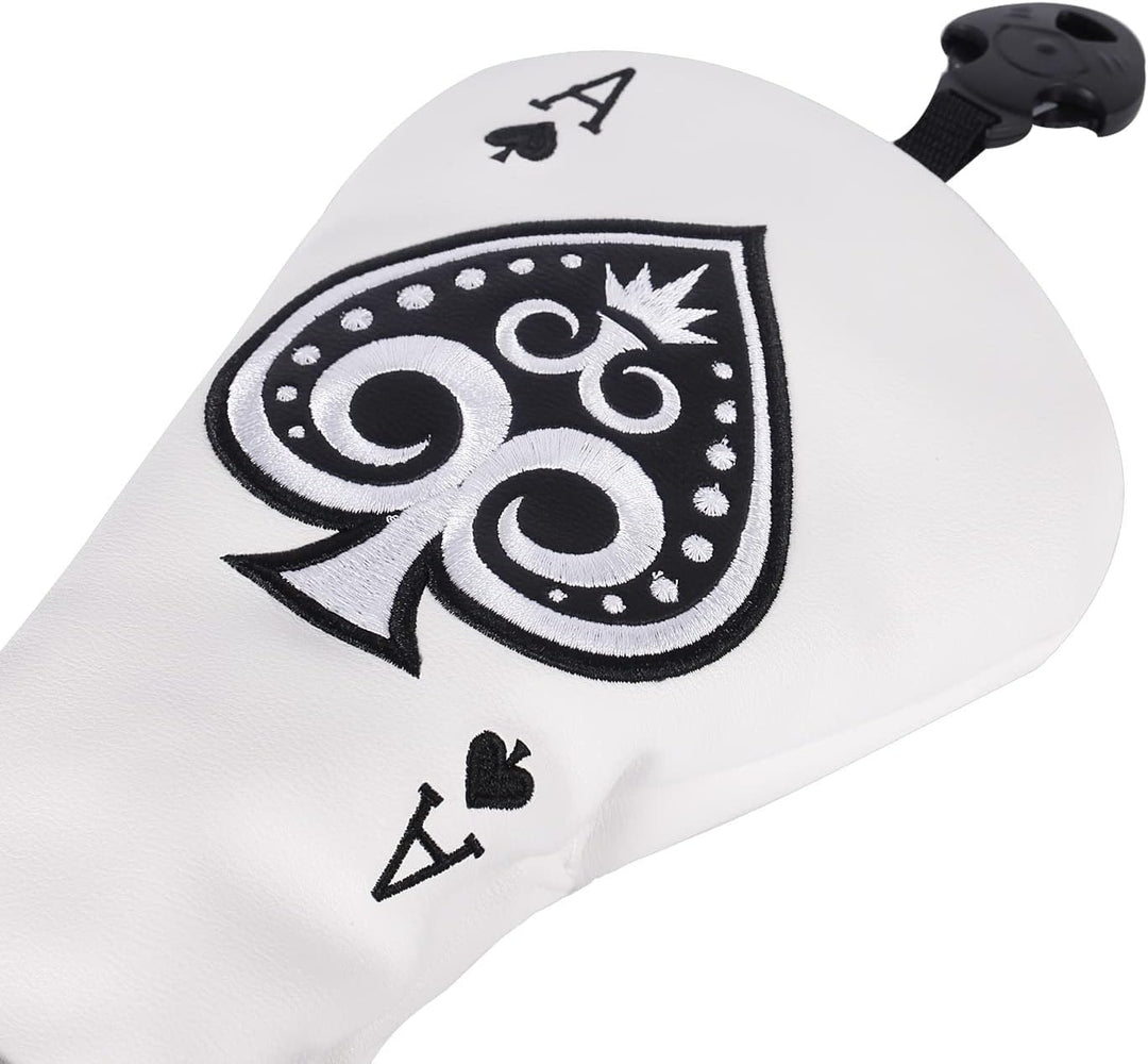 SHABIER Poker Ace Golfschlägerhaube aus Holz, Golfschlägerhaube, Fairway-Hölzer, Hybrid-Rettungskopf