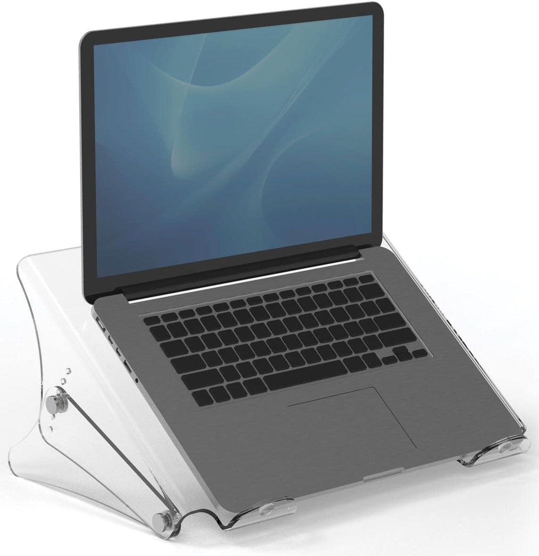 Fellowes Clarity Laptopständer, höhenverstellbar, transparent, Laptopständer