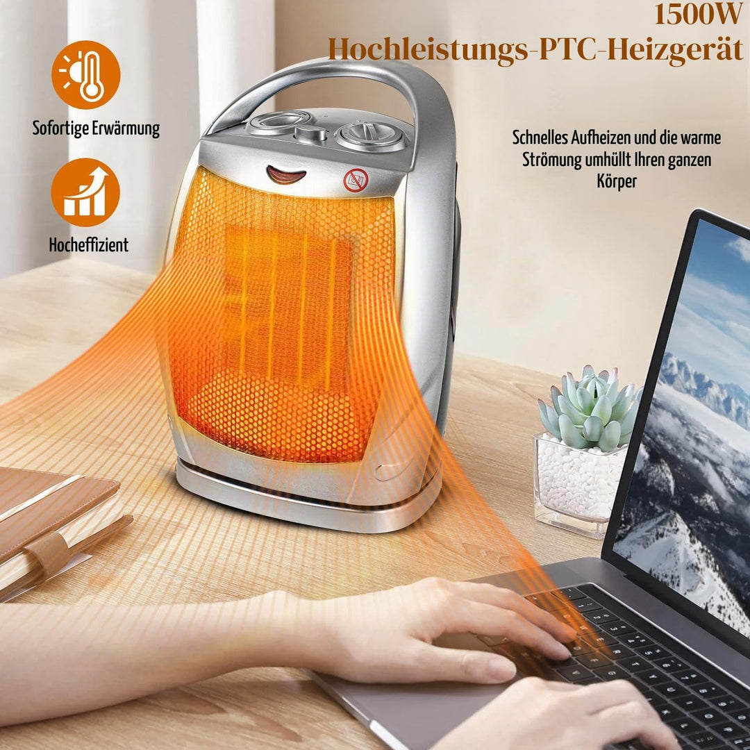 Elektrischer Heizlüfter 1500W